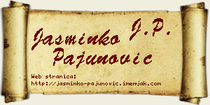 Jasminko Pajunović vizit kartica